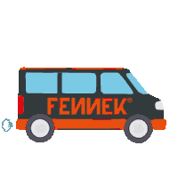 Van Camper Sticker by Fennek