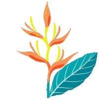 Planta Heliconia Sticker by Amarante Hoteis