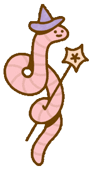 gyerekzsur halloween magic spooky worm Sticker
