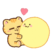cat_ip moon midautumn mikan catip Sticker