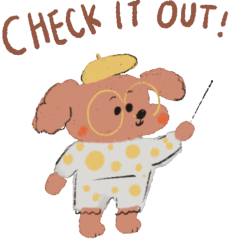 Dog Check It Out Sticker