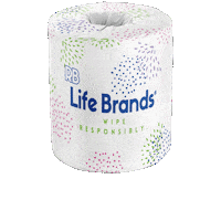 Toilet Paper Hypoallergenic Sticker by RB Life Brands