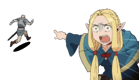Mr_Sir0 giphyattribution dungeon meshi marcille laios Sticker