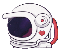 Space Love Sticker
