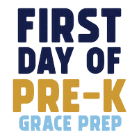 First Day Of School Sticker by Grace Prep Academy