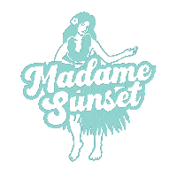 Sunset Madame Sticker by Kāpura Hospitality NZ