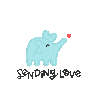 Elephant Hearts Sticker