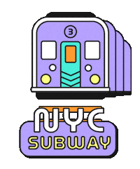 Nyc Subway Travel Sticker by katycreates