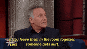 Election 2016 We Leave Them In A Room Together Someone Gets Hurt GIF by The Late Show With Stephen Colbert