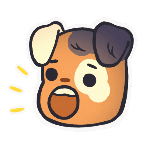 Dog Wow Sticker by Chloe the Illustrator