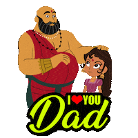 Family Father Sticker by Chhota Bheem