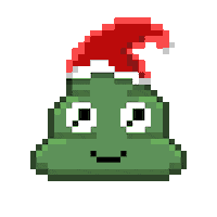 Pixel Shitting Sticker by Poopies.io