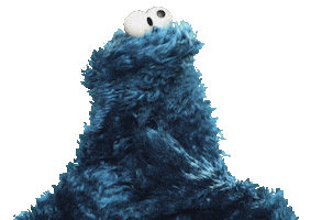 Cookie Monster What Sticker by Sesame Street