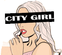 Blonde Girl Red Heart Sticker by Jacqueline City Apparel