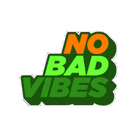 losverdes green no bad vibes los verdes colombian food Sticker