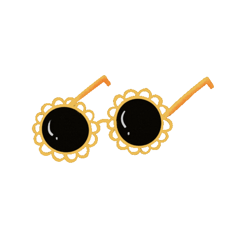Itstapestry giphyupload beach yellow glasses Sticker