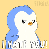 Angry I Hate You GIF by Pudgy Penguins