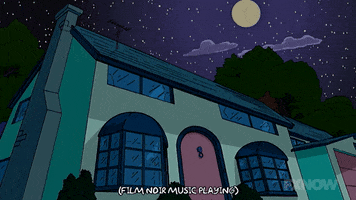 the simpsons house GIF