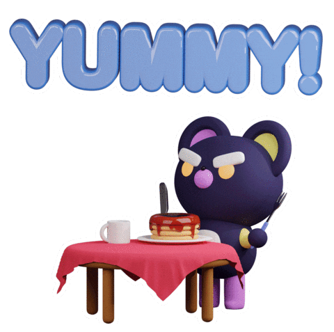 Hungry Om Nom Nom Sticker by Timothy Winchester