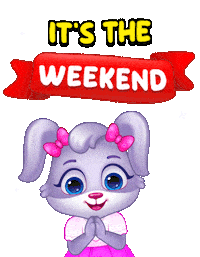 Its Friday Weekend Sticker by Lucas and Friends by RV AppStudios