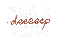 Stressed Deep Breath Sticker by Demic