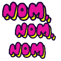 Nom Nom Pizza Sticker