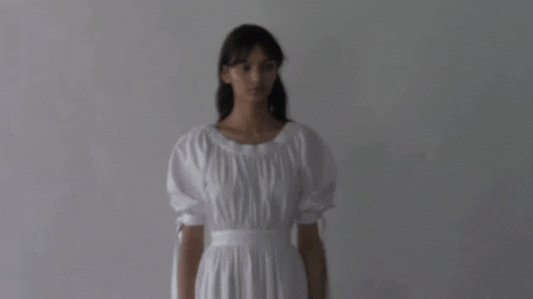 mariadelvillar giphygifmaker white clothing dress GIF