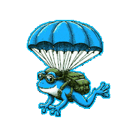 Skydiving Flying Sticker by Croakey