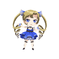 kobane_art girl ツインテール kobane gyoen Sticker