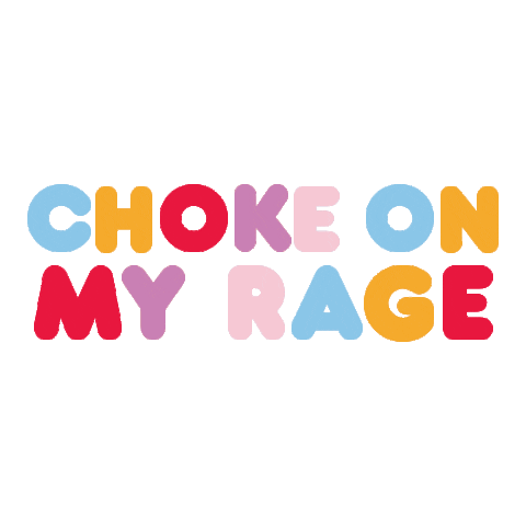 choke on my rage Sticker by aggretsuko