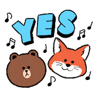 Joy Yes Sticker by LINE FRIENDS