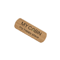 MyCabin happy wood cabin happyplace Sticker