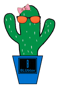Sleep Cactus Sticker by BLUblox