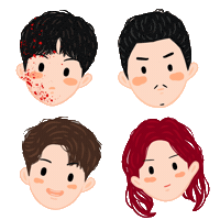 Vigilante Namjoohyuk Sticker by dodal_doodle