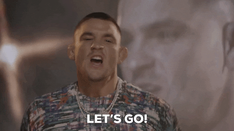 Excited Lets Go GIF by UFC