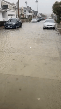 Streets Flooded Along Southern California Coast