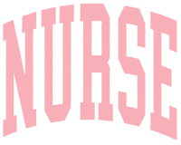 Pink Nurse Sticker by Girl Tribe Co.