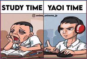 Yaoi Study Time GIF