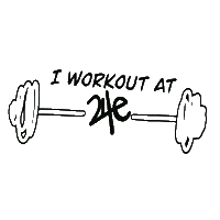 24eHealthclubs fitness workout gym fit Sticker