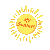My Sunshine Orange Sticker