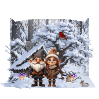 Winter Falling Snow Sticker
