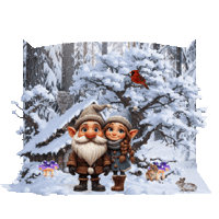 Winter Falling Snow Sticker
