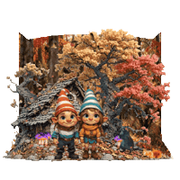 Falling Leaves Fall Sticker