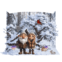 Winter Falling Snow Sticker