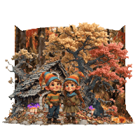 Falling Leaves Fall Sticker