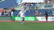 mvscrappers hello running mascot on my way GIF