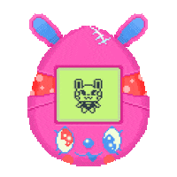 Tamagotchi Moistpixels Sticker