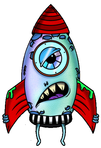 Art Rocket Sticker by RARO
