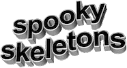 Halloween Skeletons Sticker by AnimatedText