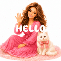 Cat Hello GIF